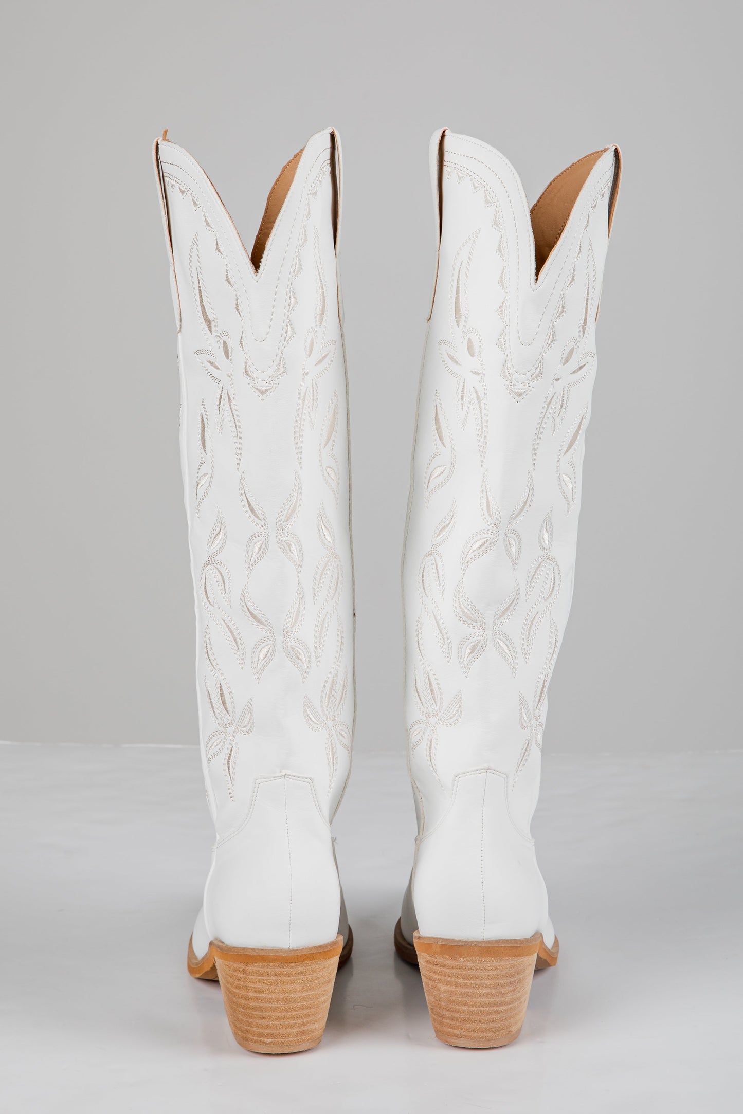 Let It Be Known White Western Boots