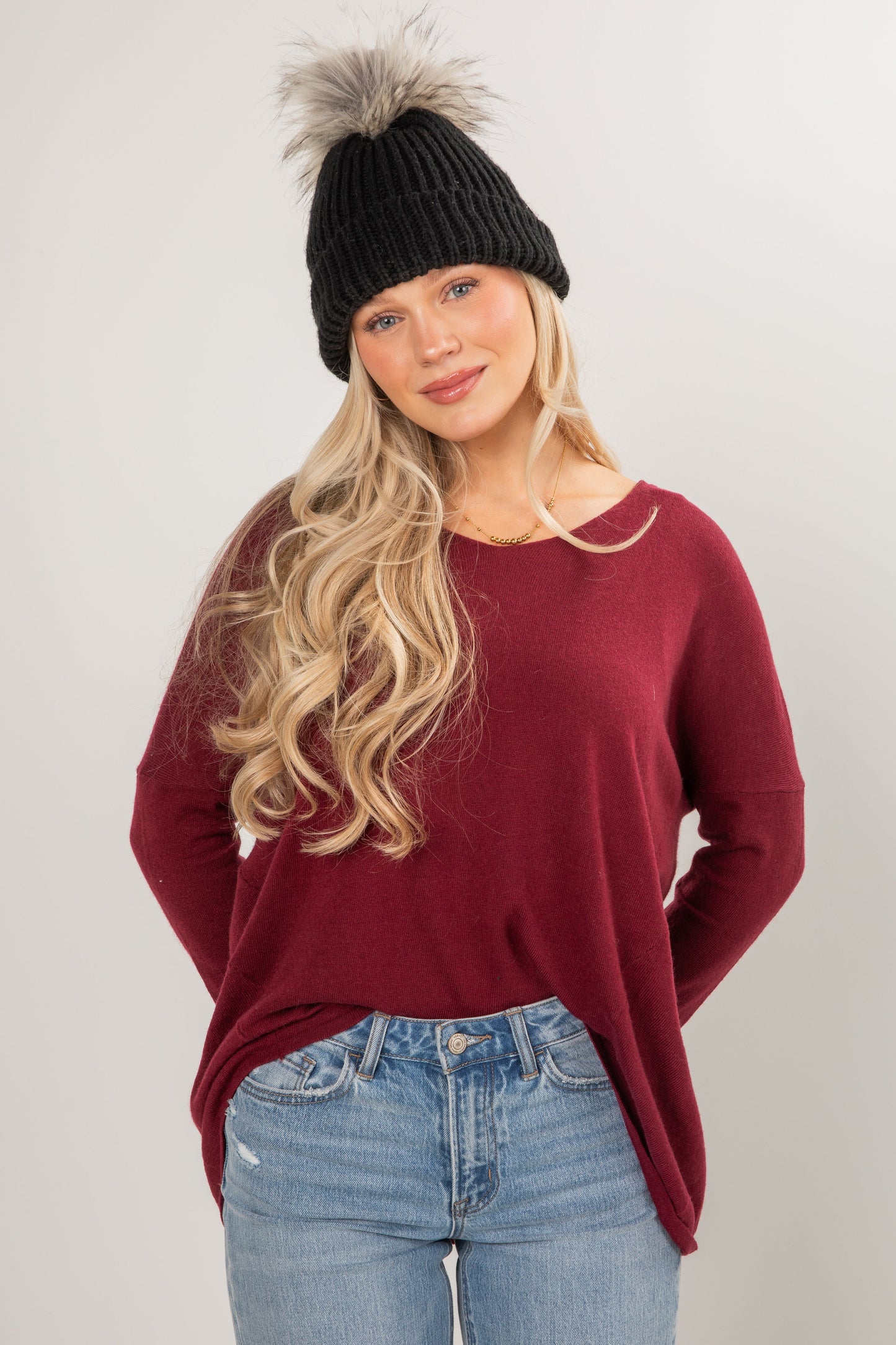 Simply Perfect Lightweight Knit Sweater - DOORBUSTER