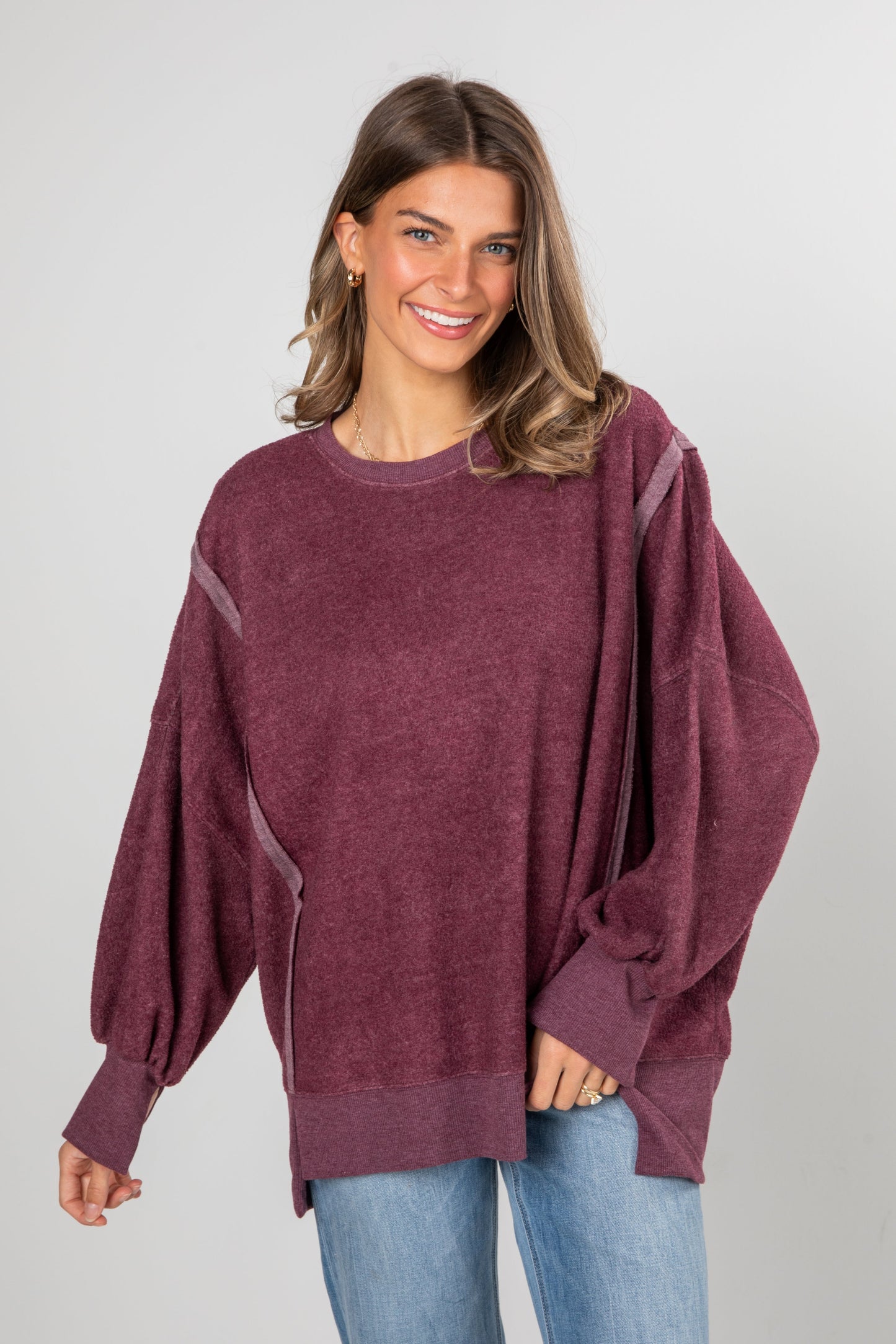 Snuggly Touch Soft Knit Oversized Pullover - DOORBUSTER