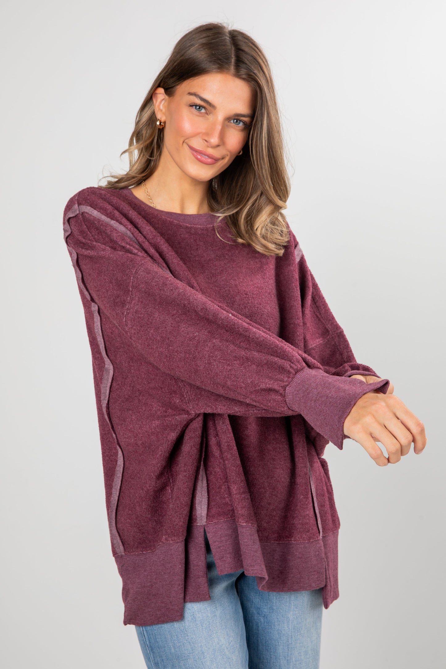 Snuggly Touch Soft Knit Oversized Pullover - DOORBUSTER